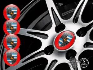 Porsche Adesivi Cerchio Versione Design Cupola Stiloso